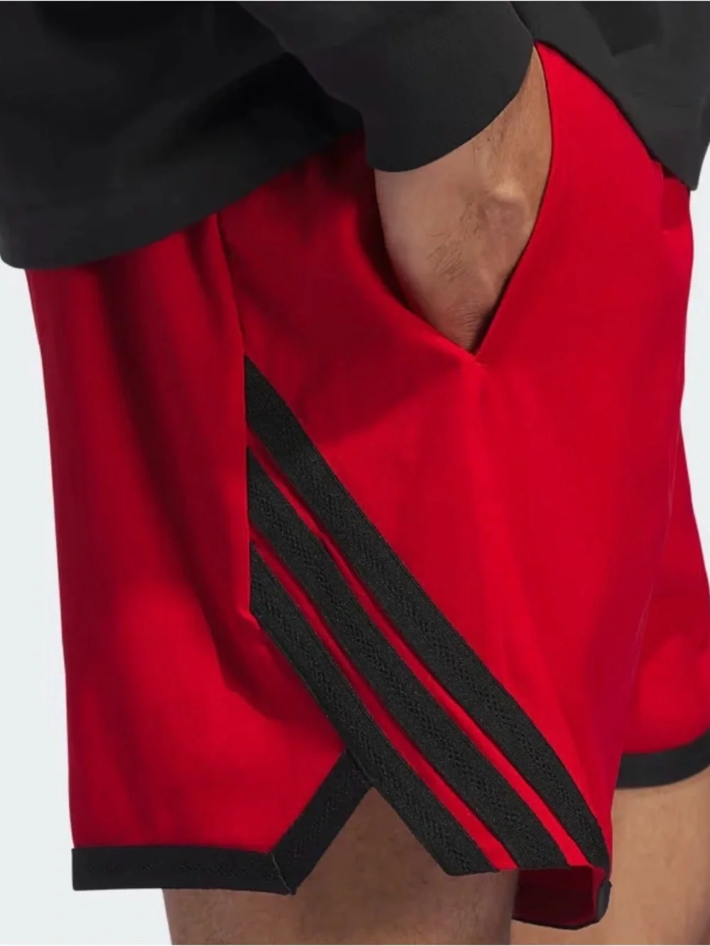adidas Men’s Crazy Lite Basketball Shorts - Red/Black - XL